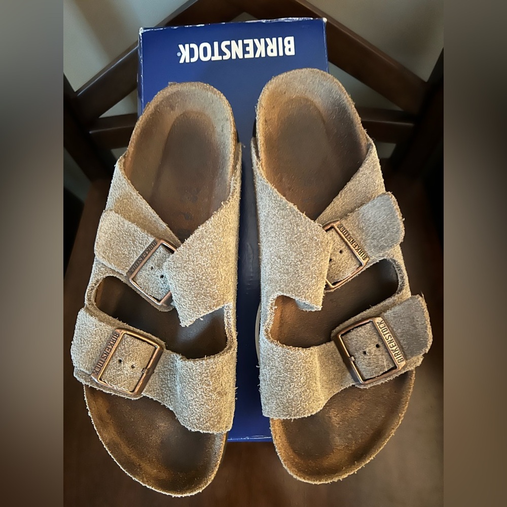 Birkenstock Tan Arizona Sandals with Adjustable Straps